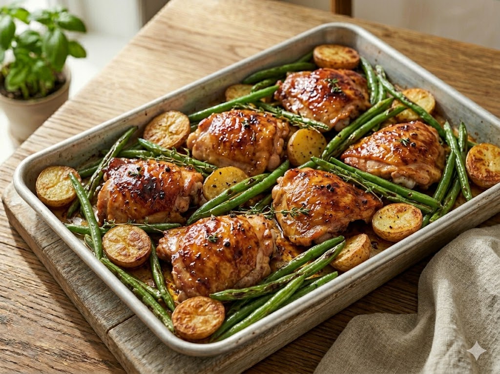 Honey Mustard Sheet Pan Chicken